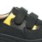 Кросівки профілактичні, чорні, жовтий (арт.LEO-1423) Theo Leo (Турция)