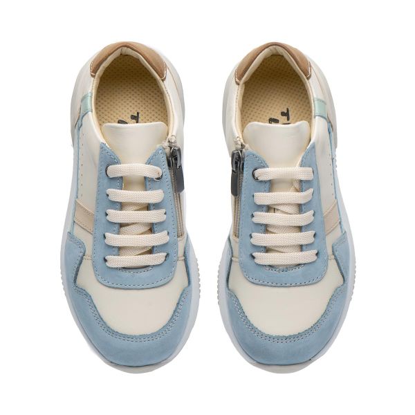 Кросівки профілактичні для дівчинки, білий/бежевий/блакитний (арт. LEO-3466), Theo Leo (Туреччина)