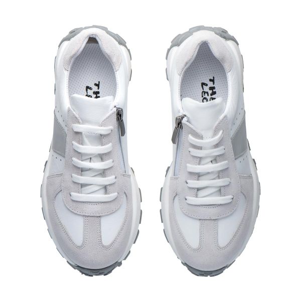 Кросівки профілактичні для дівчинки, білий/сірий (арт. LEO-3369), Theo Leo (Туреччина)