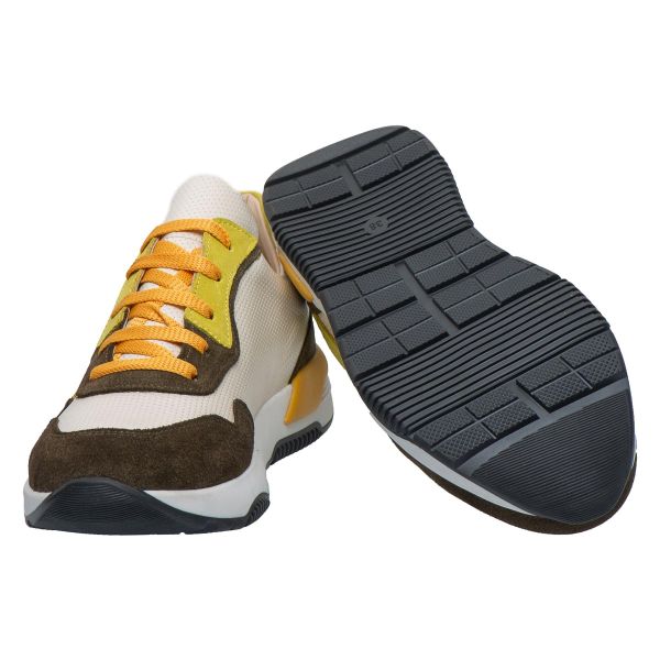 Кросівки профілактичні для дівчинки, бежевий/хакі/лайм (арт. LEO-3373), Theo Leo (Туреччина)