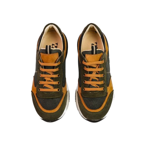 Кросівки профілактичні, хакі/рудий (арт. LEO-3613), Theo Leo (Туреччина)