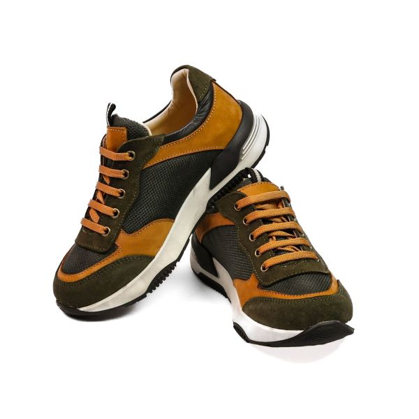 Кросівки профілактичні, хакі/рудий (арт. LEO-3613), Theo Leo (Туреччина)