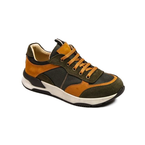 Кросівки профілактичні, хакі/рудий (арт. LEO-3613), Theo Leo (Туреччина)