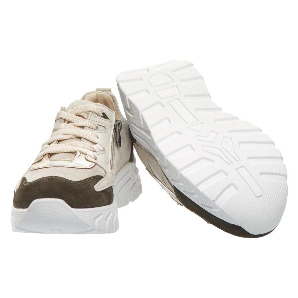 Кросівки профілактичні, оливковий/бежевий/блиск (арт.LEO-2776 BEIG), Theo Leo (Туреччина)