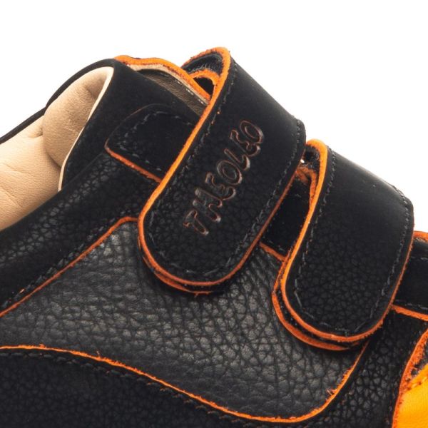 Дитячі ортопедичні кросівки, чорний/помаранчевий (арт.LEO-1335), THEO LEO (Туреччина)