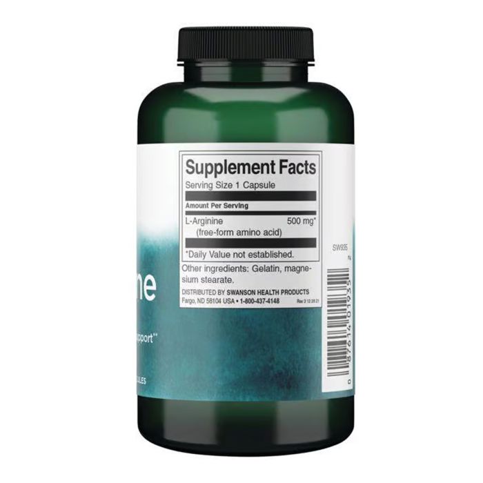 L-Arginine 500mg - 200 caps