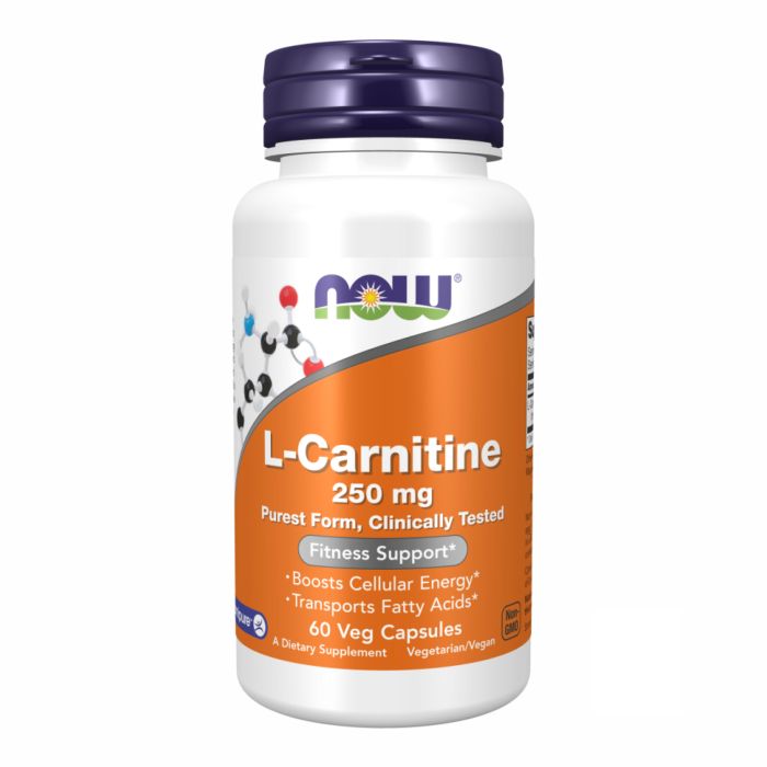 Жироспалювач NOW L-Carnitine 250mg - 60 vcaps