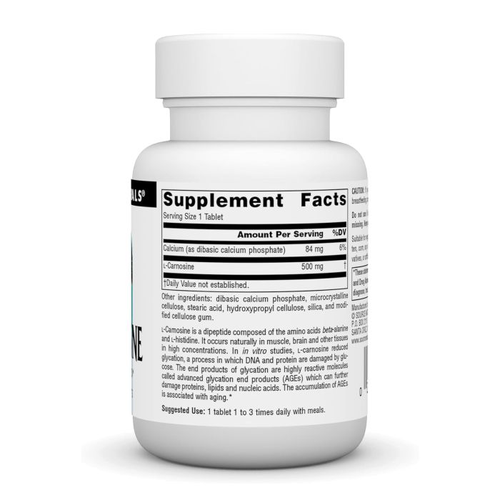 L-Carnosine 500 mg - 30 tabs