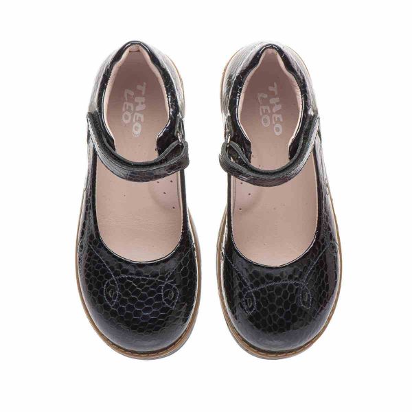 Профилактические туфли для девочек синие (арт. LEO-1174), THEO LEO (Турция)