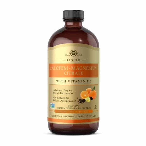 Liquid Calcium Magnesium Citrate with Vitamin D3 - 473ml Natural Orange-Vanilla Liquid Calcium Magnesium Citrate with Vitamin D3 - 473ml Natural Orange-Vanilla