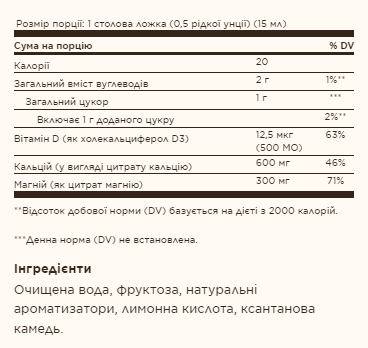 Liquid Calcium Magnesium Citrate with Vitamin D3 - 16 oz Natural Blueberry Liquid Calcium Magnesium Citrate with Vitamin D3 - 16 oz Natural Blueberry