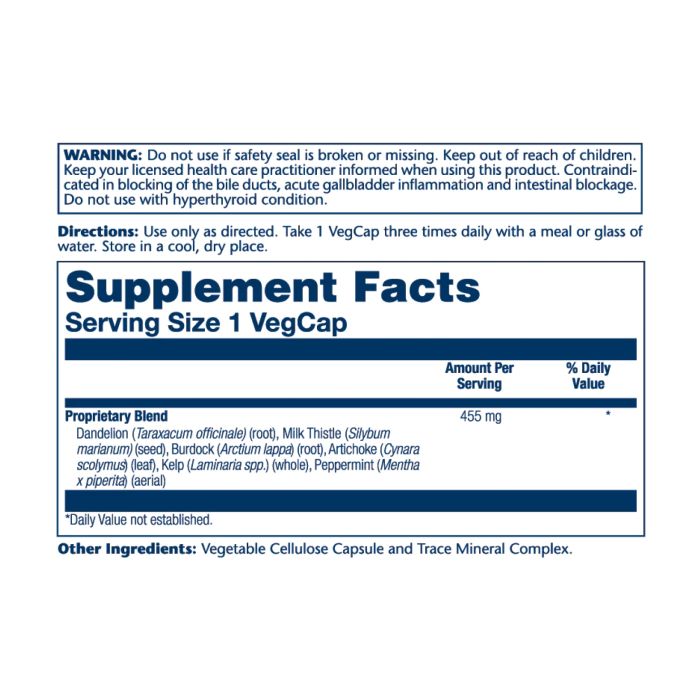 Liver Blend SP‑13 – 100 капсул для підтримки здоров’я печінки та очищення організму