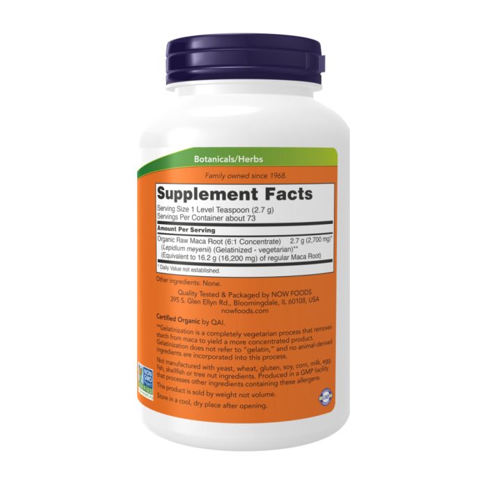 NOW Maca 6:1 Concentrate – для репродуктивного здоров’я та фертильності- 198g