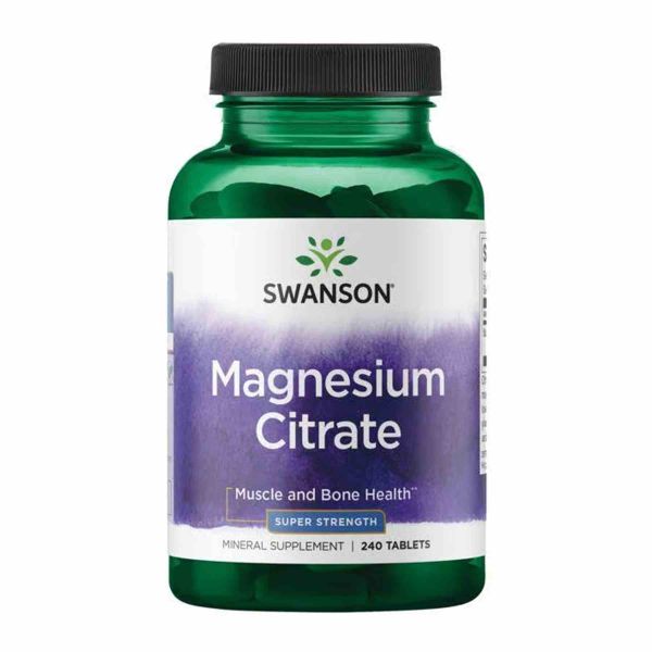  Цитрат магния Swanson Magnesium Citrate Super Strength - 240 tabs