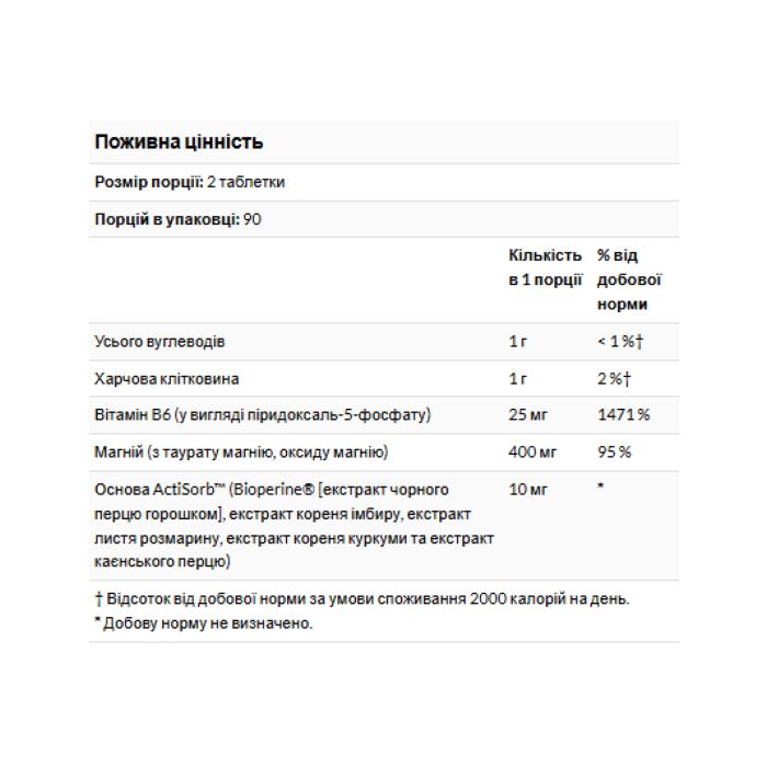 Magnesium Taurate 400mg - 180 tabs ( Магній з Таурином 180 таблеток)