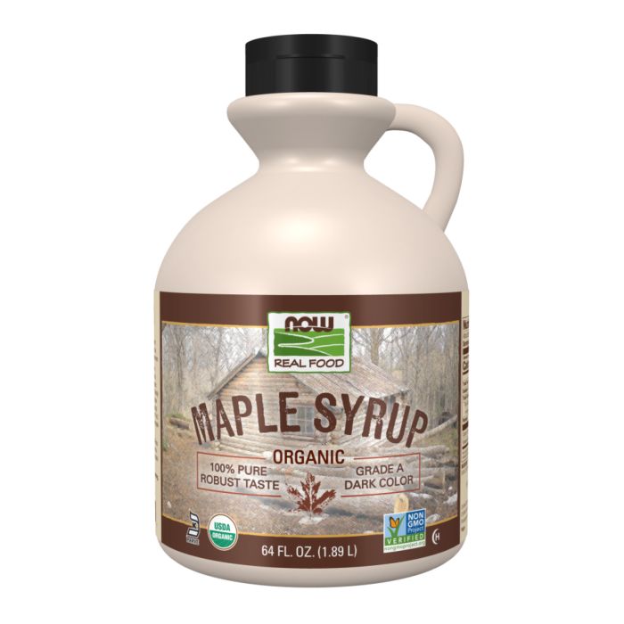 Кленовий сироп Now Foods Organic (клас A, темний) - 473 ml