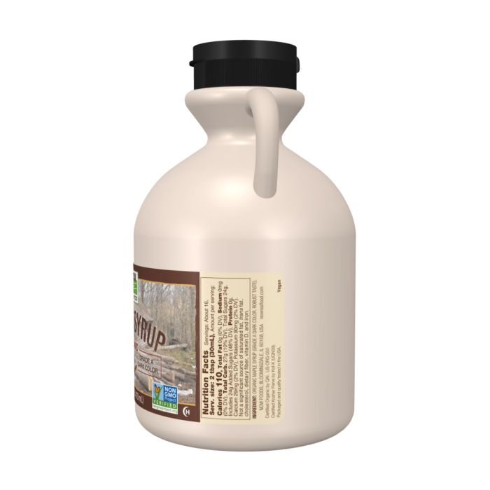 Кленовий сироп Now Foods Organic (клас A, темний) - 473 ml