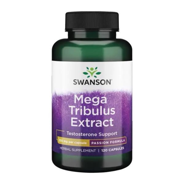Swanson Mega Tribulus – якірці 250 мг для підтримки тестостерону та лібідо - 120 caps (До 09.25)