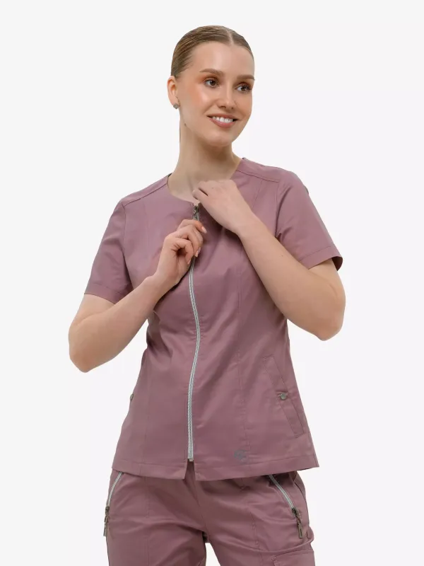 Мілана  Медичний Костюм колір пепельна троянда