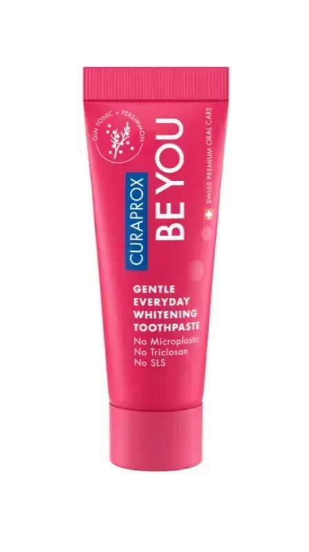Освітлююча зубна паста Curaprox Be You Purple, пурпурного кольору, 10 мл., RDA - 50 Смак: Джин-Тонік&Хурма