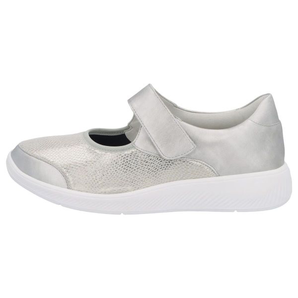 Мокасини жіночі демисезонні Kalea Solicare, платиновий (арт. 7 65509 20962), Solidus