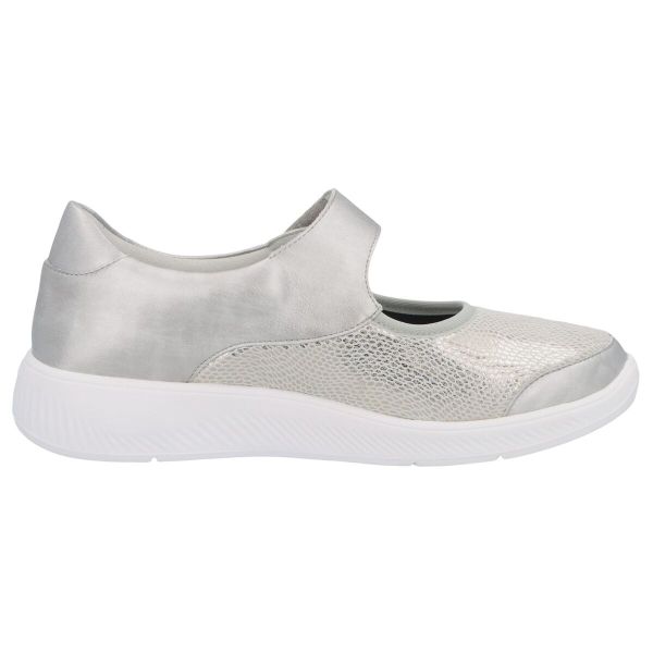 Мокасини жіночі демисезонні Kalea Solicare, платиновий (арт. 7 65509 20962), Solidus