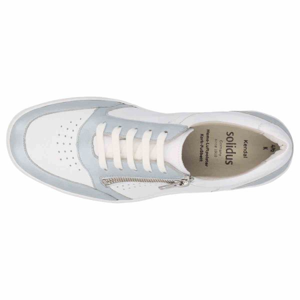 Мокасини жіночі Kendal, білий-блакитний (арт. 7 30137 80732), Solidus (Німеччина)