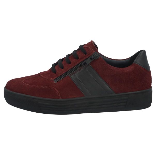 Мокасины женские Kendal, бордовый/велюр (арт.7 30141 30792), Solidus (Германия)