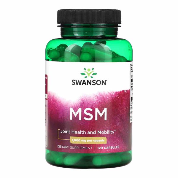 Метилсульфонилметан Swanson MSM 1000mg - 120 caps