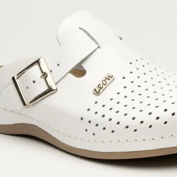 Ортопедичні тапочки-сабо чоловічі Leon 700М білі