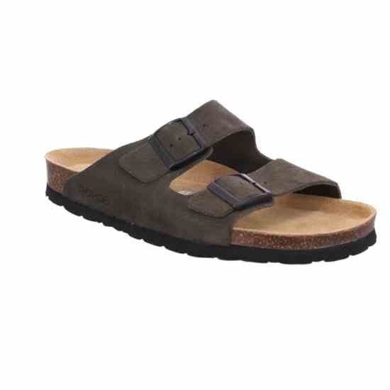 Чоловічі шльопанці Grado, темний хакі, 5922 66, ROHDE (Німеччина) Чоловічі шльопанці Grado, темний хакі, 5922 66, ROHDE (Німеччина)