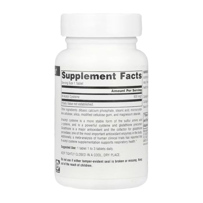 N-Acetyl Cysteine 600mg - 60 tabs