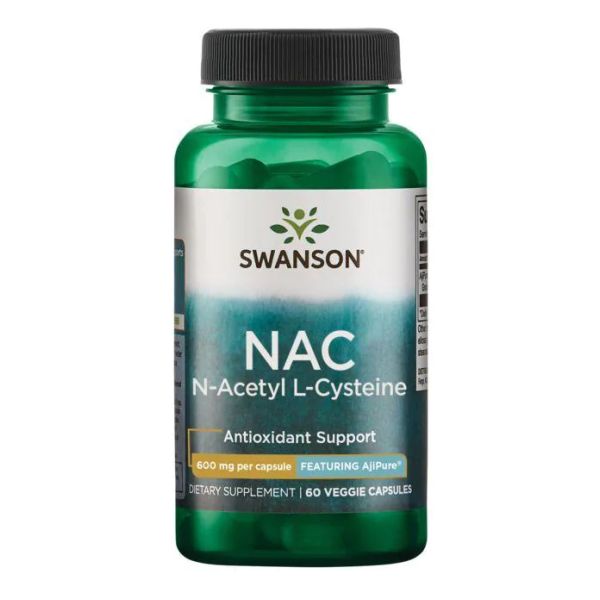 NAC AjiPure® Swanson – антиоксидантная поддержка мозга и печени 600 мг - 60 caps NAC AjiPure® Swanson – антиоксидантная поддержка мозга и печени 600 мг - 60 caps