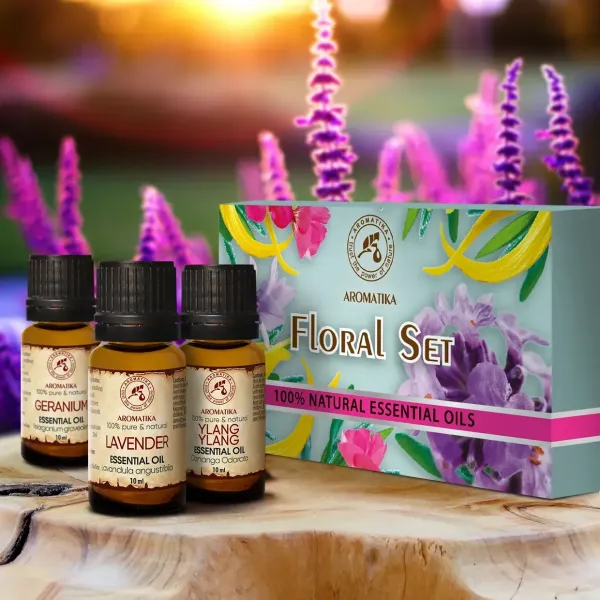Набір ефірних олій «Квітковий аромат» Ароматика
