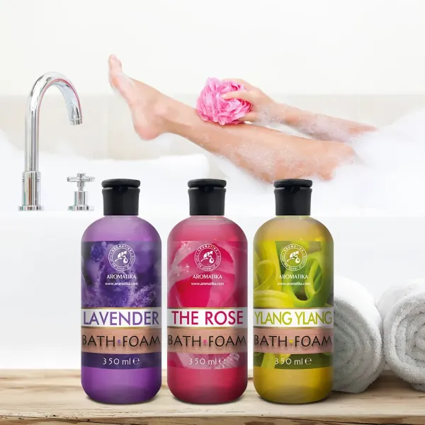 Набір пін для ванн «Ylang-ylang», «Lavender», «The Rose» 3 шт x 350 мл Ароматика