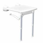 Відкидне сидіння для душової на ніжках з настінним кріпленням KING-PWSL-00