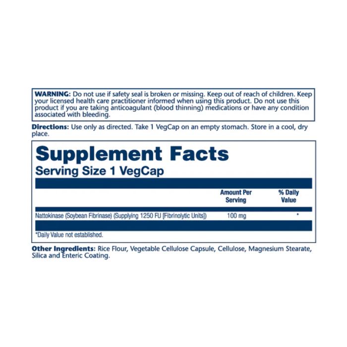 Nattokinase 100 mg – 30 капсул для підтримки серцево-судинної системи та здоров’я судин