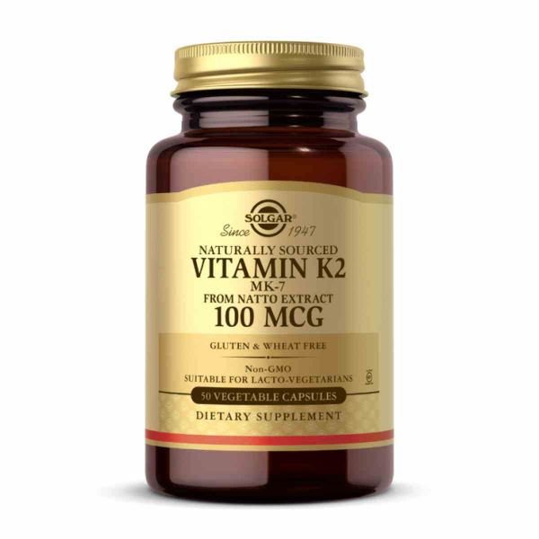Naturally Sourced Vitamin K2 (MK-7) 100mcg - 50 vcaps Naturally Sourced Vitamin K2 (MK-7) 100mcg - 50 vcaps