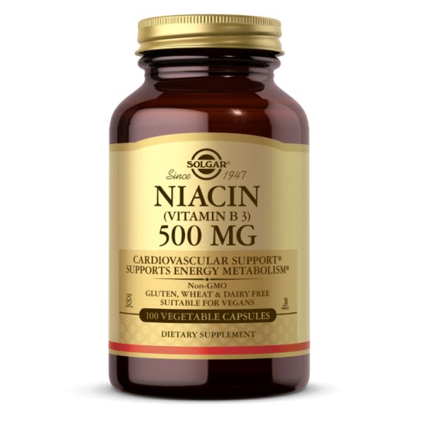 Niacin (Vitamin B3) 500mg - 100 vcaps Niacin (Vitamin B3) 500mg - 100 vcaps