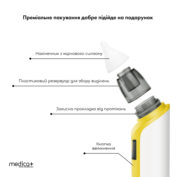 Назальный аспиратор Medica+ NOSE CLEANER 6.0 Yellow