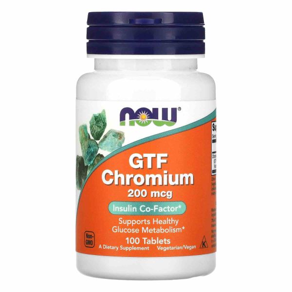 GTF Chromium 200mcg - 100 tabs GTF Chromium 200mcg - 100 tabs