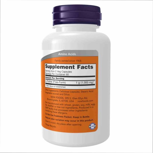 L-Proline 500mg - 120 vcaps