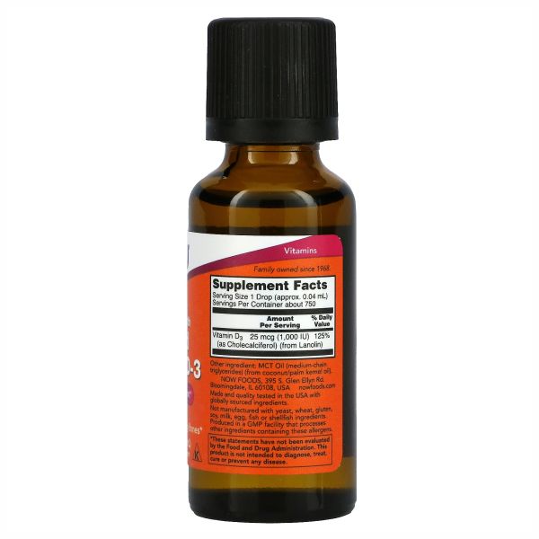 Liquid Vitamin D-3 - 30ml (1fl oz)