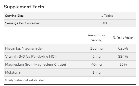 Melatonin 1 mg - 100 tabs