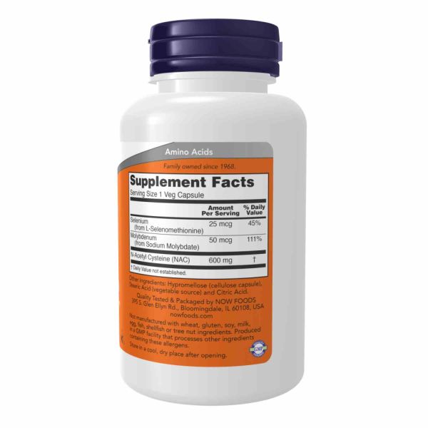 NAC-Acetyl Cysteine 600mg - 100 vcaps