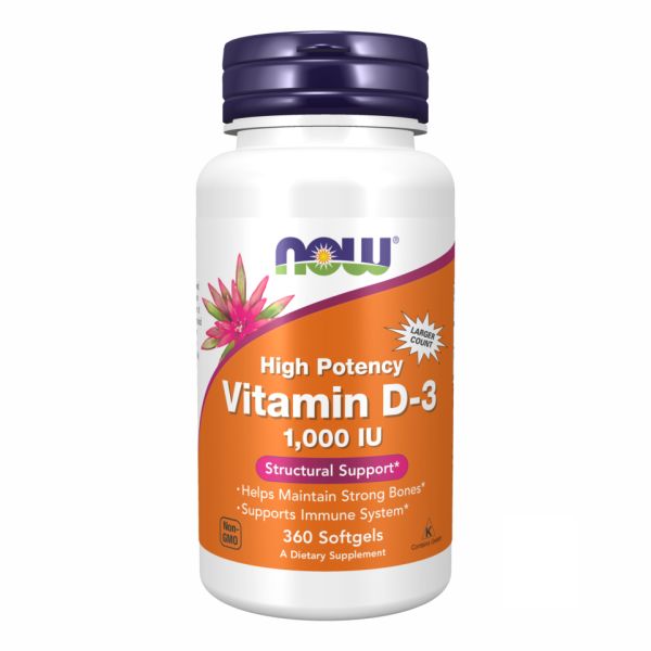 Vitamin D-3 1000 IU - 360 softgels