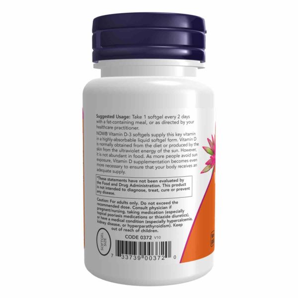 Vitamin D-3 5000 IU - 240 softgels