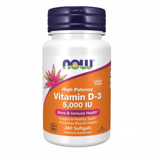 Vitamin D-3 5000 IU - 240 softgels