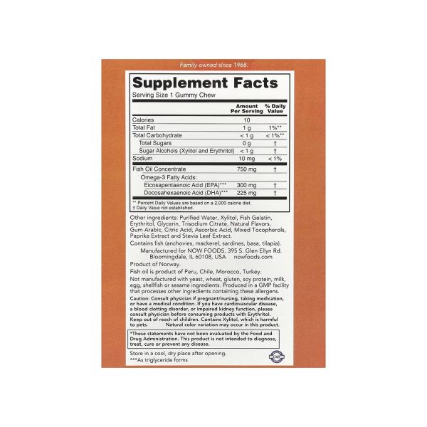 Omega-3 Fish Oil - 36 Gummy Chews