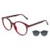 Dámské brýle Frame Owlet Premium 198c14 OPAA červené plastové oválné